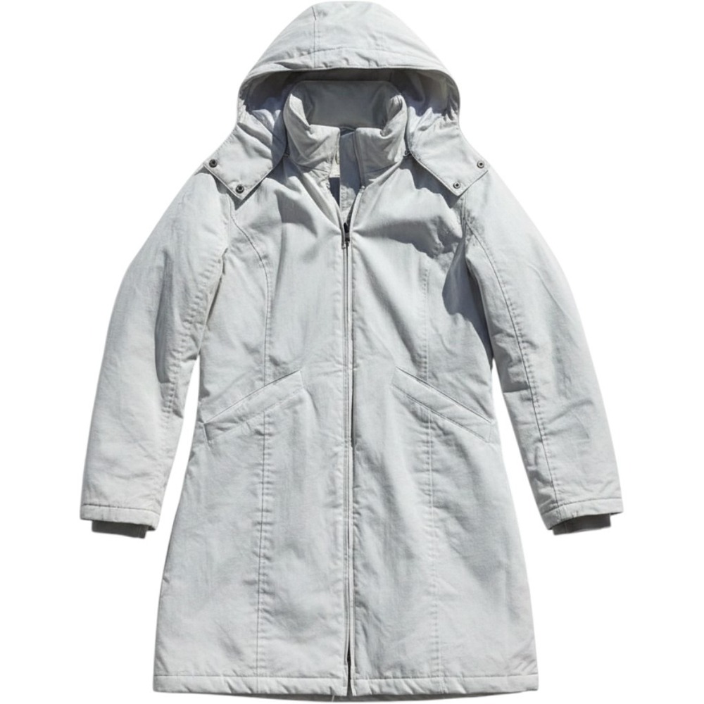 Hoodlamb Parka Jacket XL Ivory Good Hemp Organic Cotton Faux Fur Hood
